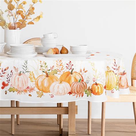 oval autumn tablecloth|big lots tablecloths for fall.